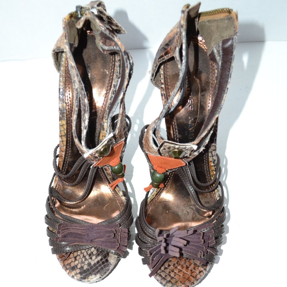 Chinese Laundry Snakeskin Stiletto Heels 6.5 - Picture 2 of 7